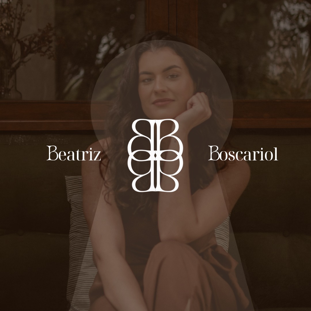 Identidade visual criada para Beatriz Boscariol